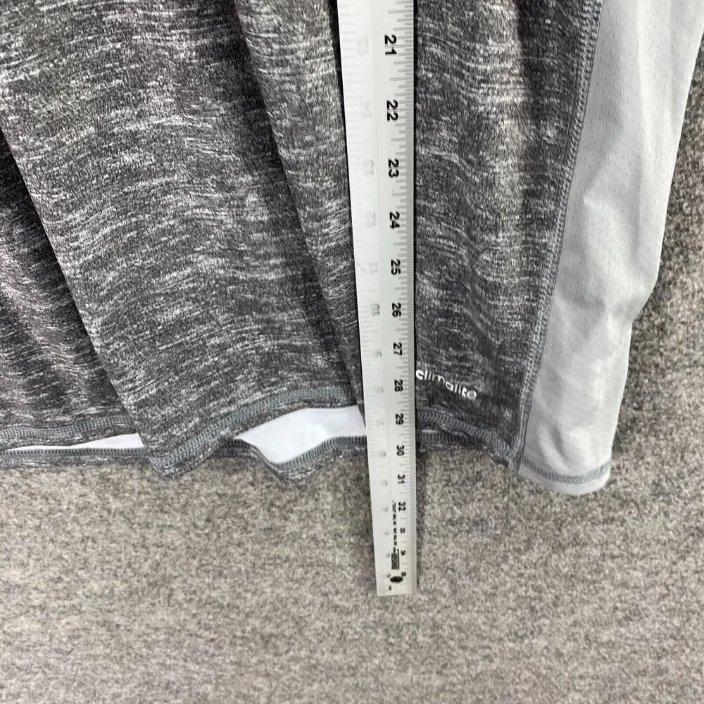 Adidas Activewear T-Shirt Men XL Gray Fitted Techfit Crew Neck Short Sleeve